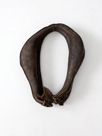 antique leather horse collar
