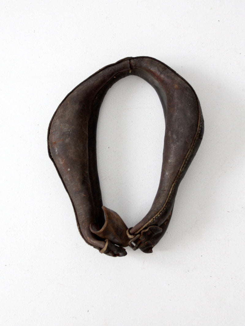 antique leather horse collar