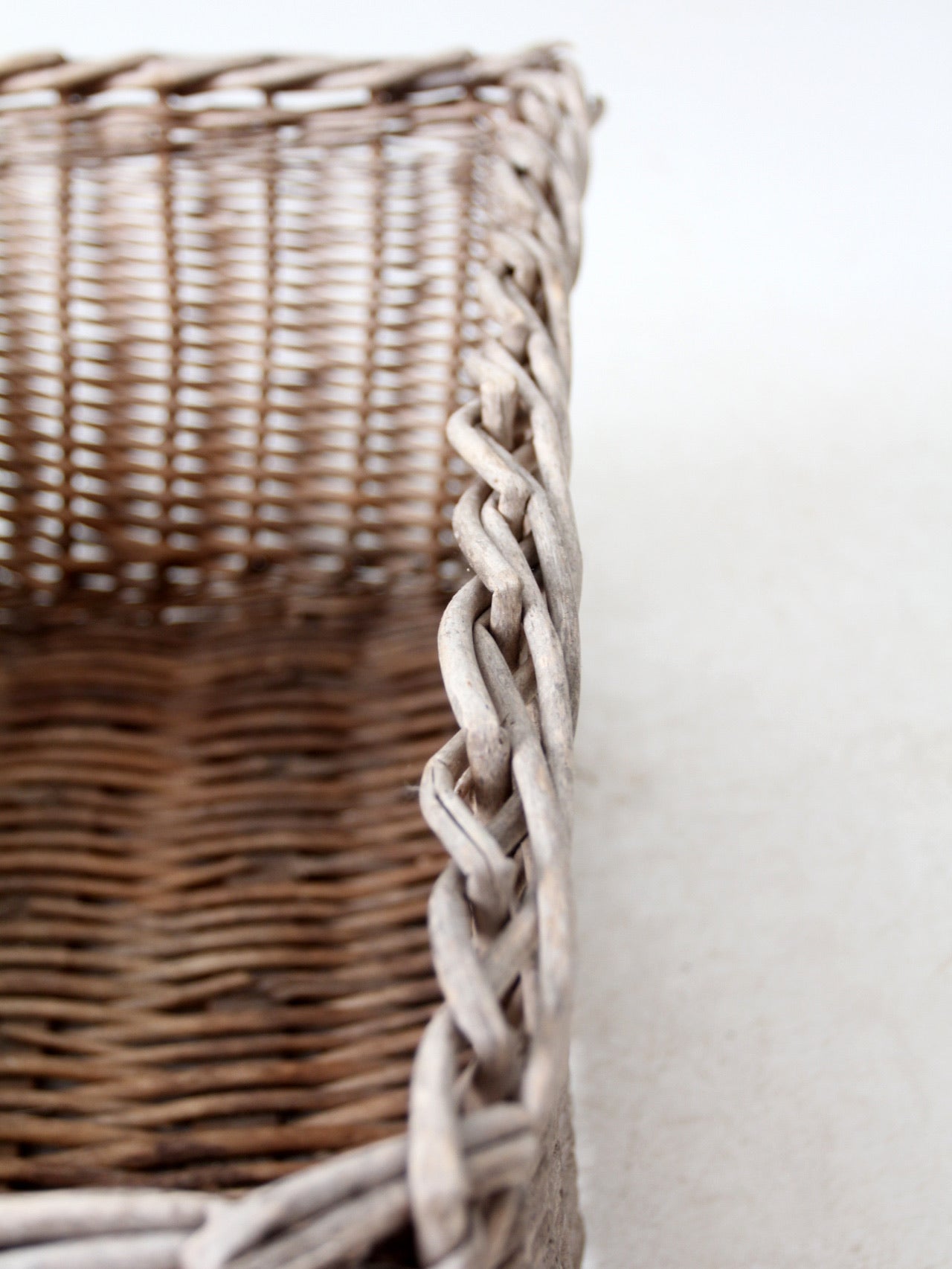 vintage wicker storage basket