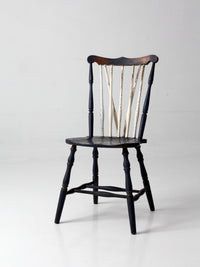 antique painted brace back Windsor style chair