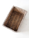 vintage wicker storage basket