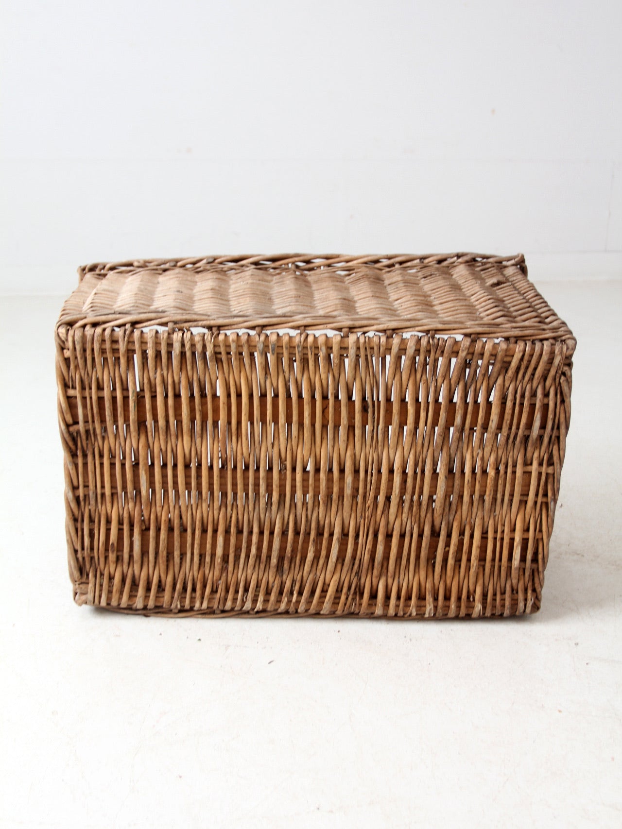 vintage wicker storage basket