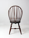 antique bow back Windsor chair with tail brace