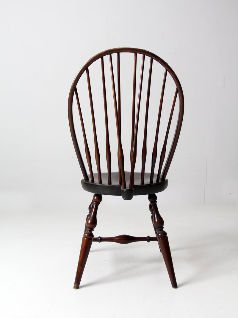 antique bow back Windsor chair with tail brace