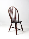 antique bow back Windsor chair with tail brace