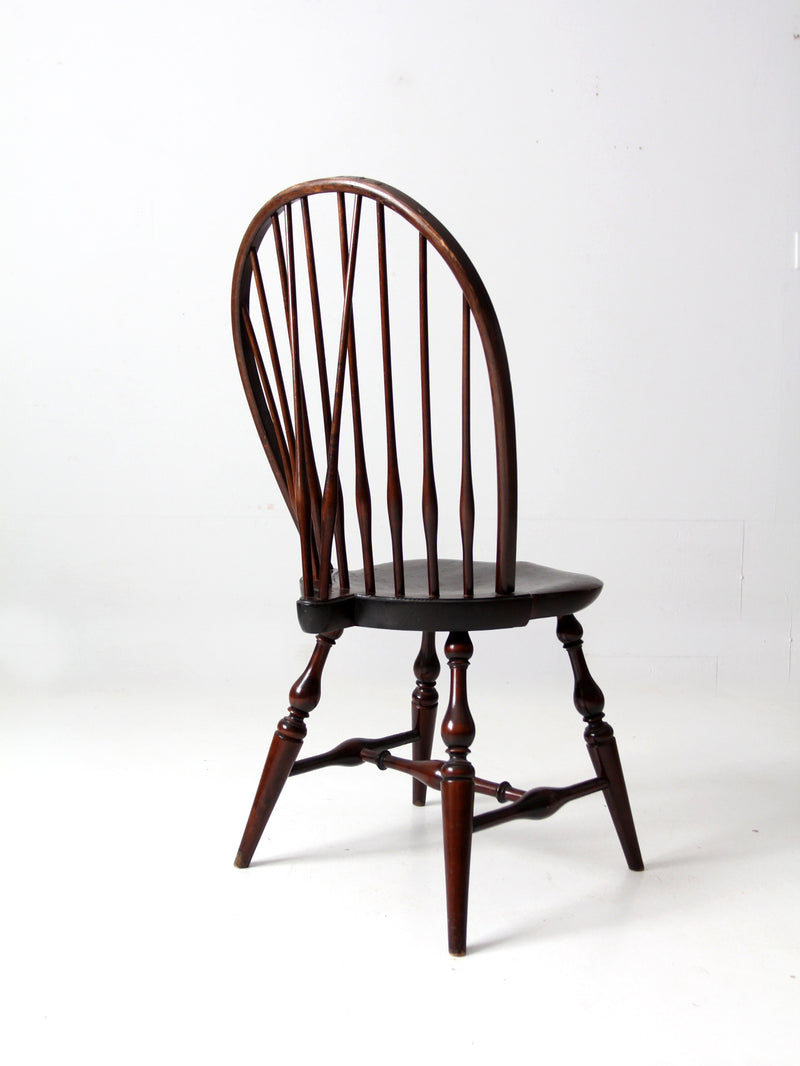 antique bow back Windsor chair with tail brace