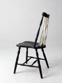 antique painted brace back Windsor style chair