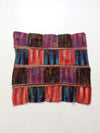 vintage patchwork knit throw blanket