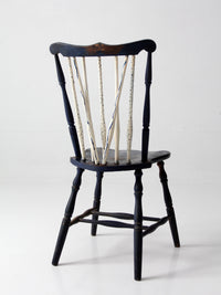 antique painted brace back Windsor style chair