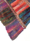 vintage patchwork knit throw blanket