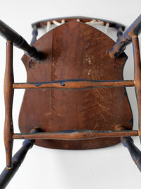 antique painted brace back Windsor style chair