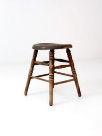 antique primitive wooden stool