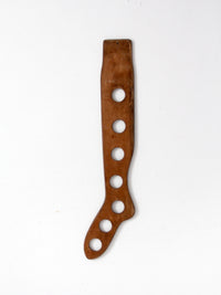 antique primitive wood sock stretcher