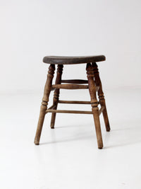 antique primitive wooden stool