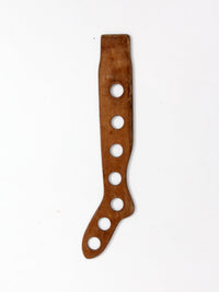 antique primitive wood sock stretcher