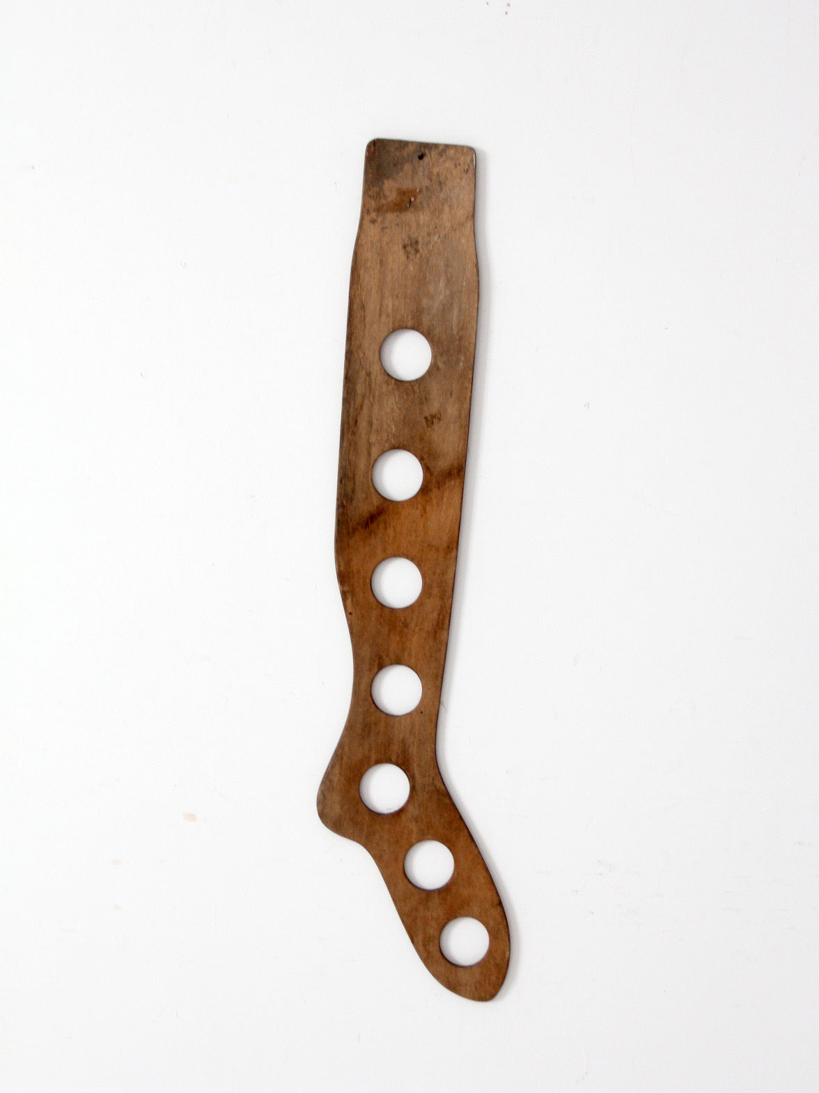 antique primitive wood sock stretcher