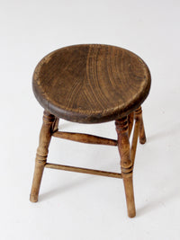 antique primitive wooden stool