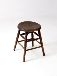 antique primitive wooden stool