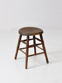 antique primitive wooden stool