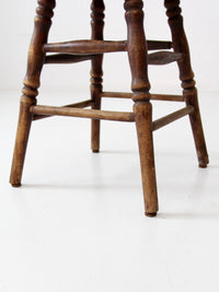 antique primitive wooden stool