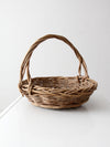 vintage wicker gathering basket