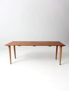 mid century slat wood bench coffee table