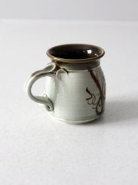 vintage handmade studio pottery mug