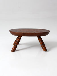 vintage early American style footstool