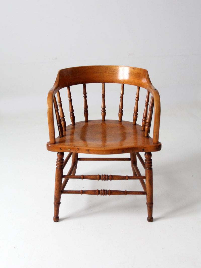 antique captain's chair