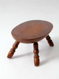 vintage early American style footstool