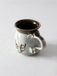 vintage handmade studio pottery mug