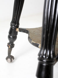 antique Victorian glass ball claw foot table