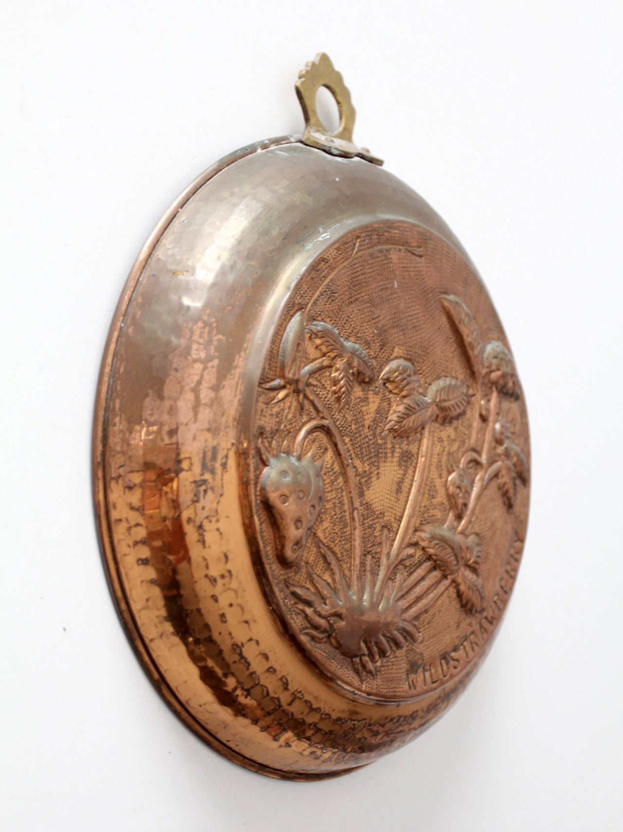 vintage copper "wild strawberry" mold
