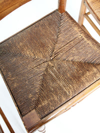 antique rush seat chairs set of 6