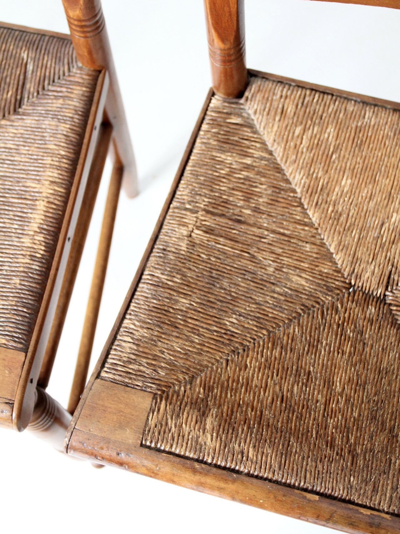 antique rush seat chairs set of 6