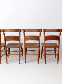 antique rush seat chairs set of 6