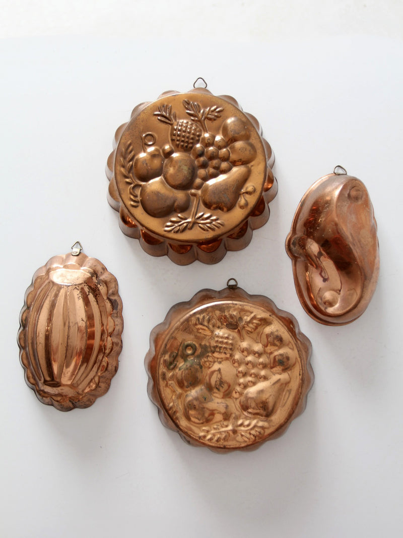 vintage copper molds collection