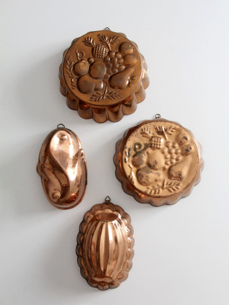 vintage copper molds collection
