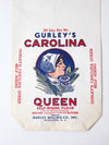 vintage Gurley's Carolina Queen paper flour bag