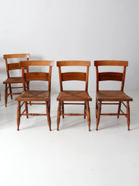 antique rush seat chairs set of 6