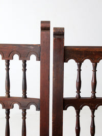 antique rush seat chairs pair