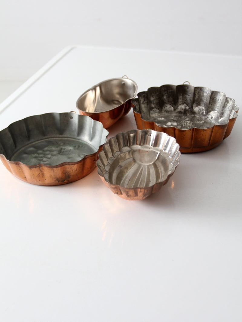 vintage copper molds collection