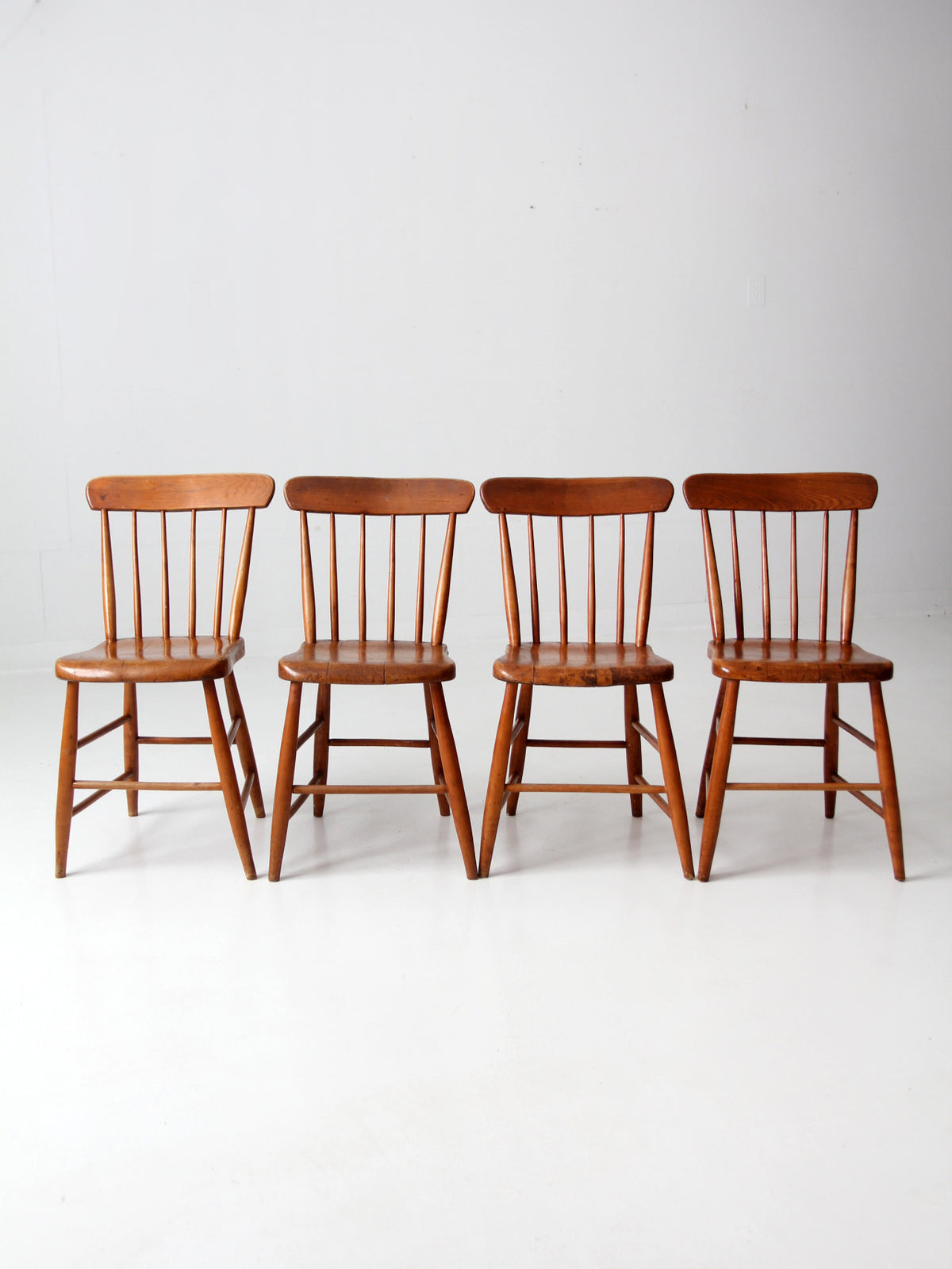antique farmhouse dining chairs set 4 – 86 Vintage