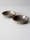 vintage studio pottery bowls pair