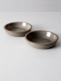 vintage studio pottery bowls pair