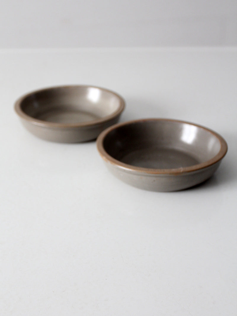 vintage studio pottery bowls pair