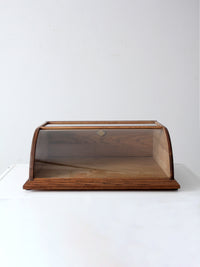 vintage European glass display case