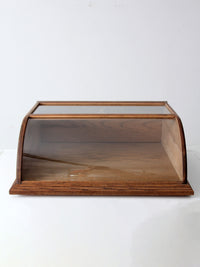 vintage European glass display case