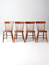 antique farmhouse dining chairs set 4