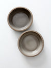vintage studio pottery bowls pair